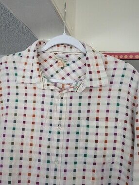 Carbon 2 Cobalt Men Sz LT TALL Long Sleeve Button Down Geometric Print Cotton